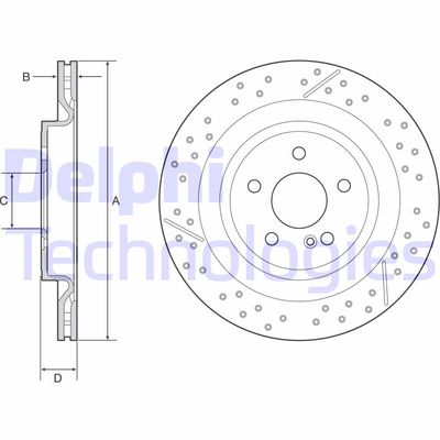 BG4958C DELPHI Тормозной диск