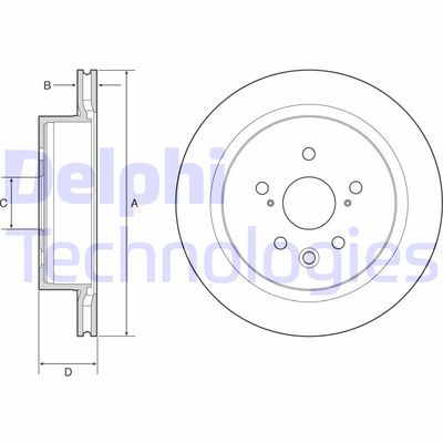 BG4962C DELPHI Тормозной диск