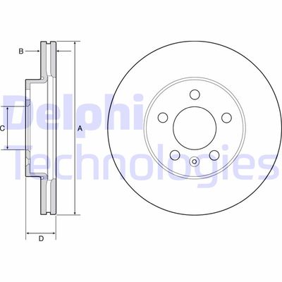 BG4963C DELPHI Тормозной диск