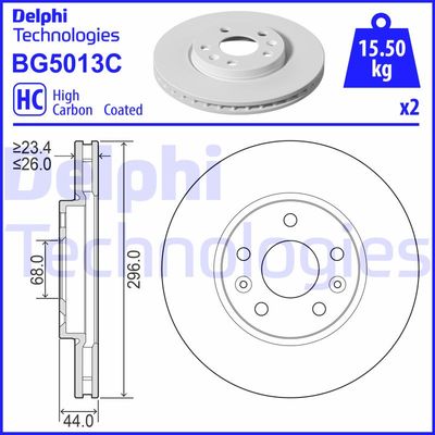 BG5013C DELPHI Тормозной диск