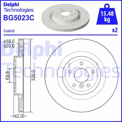 BG5023C DELPHI Тормозной диск