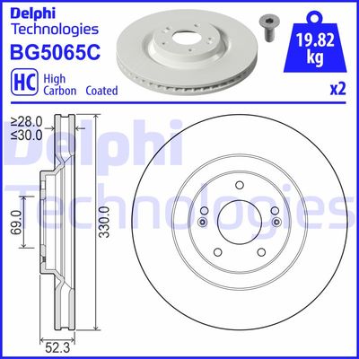 BG5065C DELPHI Тормозной диск