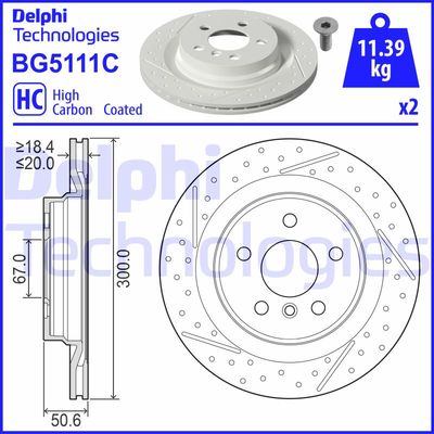 BG5111C DELPHI Тормозной диск