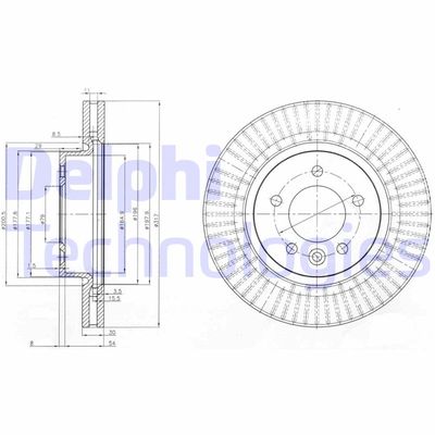 BG9006C DELPHI Тормозной диск