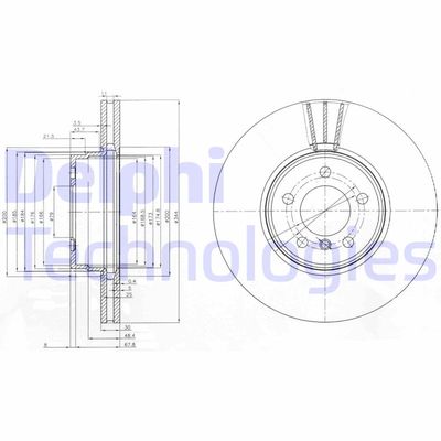 BG9008C DELPHI Тормозной диск