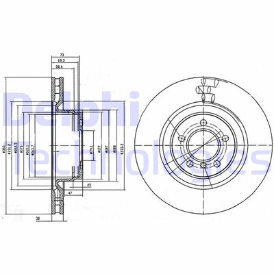 BG9009 DELPHI Тормозной диск