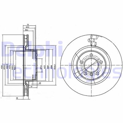 BG9009C DELPHI Тормозной диск