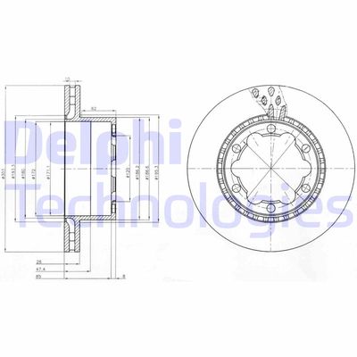 BG9015 DELPHI Тормозной диск