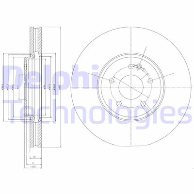 BG9020 DELPHI Тормозной диск