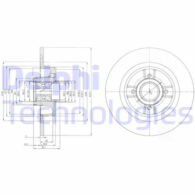 BG9029RS DELPHI Тормозной диск