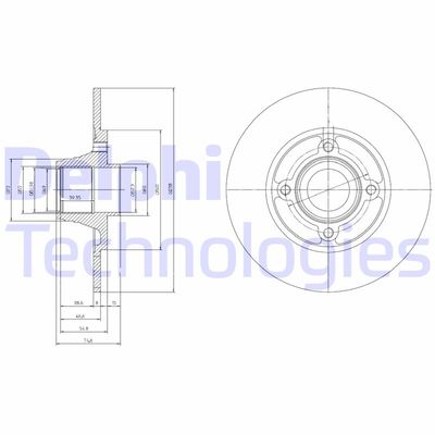 BG9033RSC DELPHI Тормозной диск