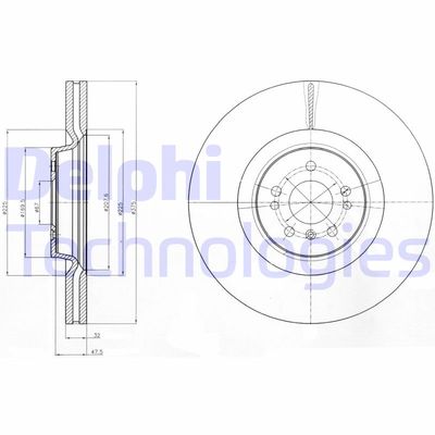 BG9060 DELPHI Тормозной диск