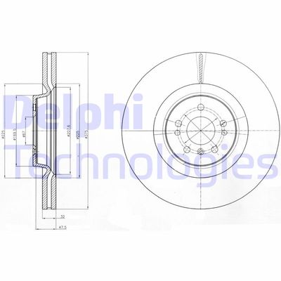 BG9060C DELPHI Тормозной диск