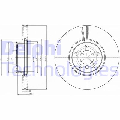 BG9063C DELPHI Тормозной диск