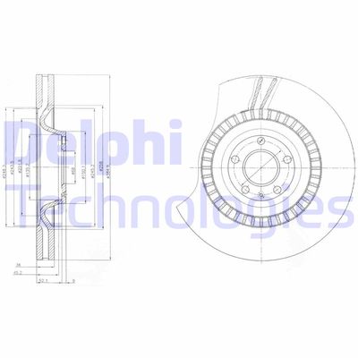 BG9065C DELPHI Тормозной диск