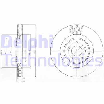 BG9072C DELPHI Тормозной диск