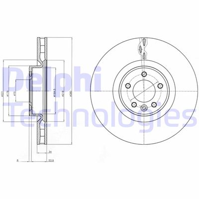 BG9079C DELPHI Тормозной диск