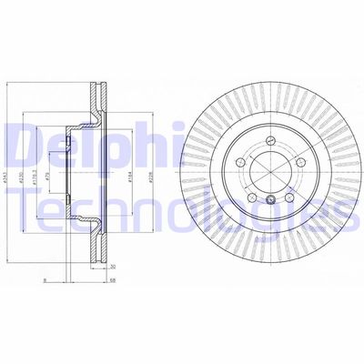 BG9081C DELPHI Тормозной диск