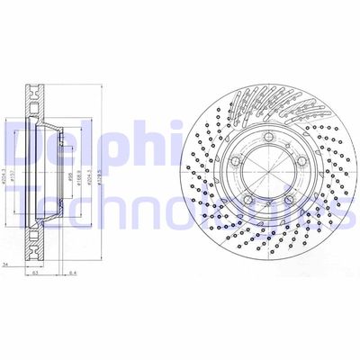 BG9095 DELPHI Тормозной диск