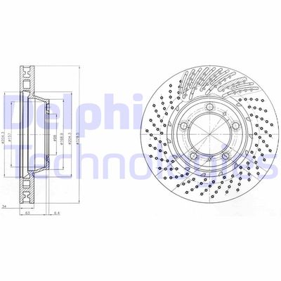 BG9095C DELPHI Тормозной диск