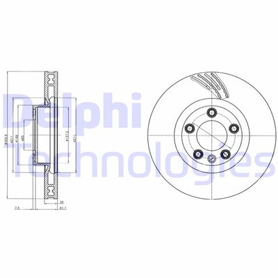 BG9101C DELPHI Тормозной диск