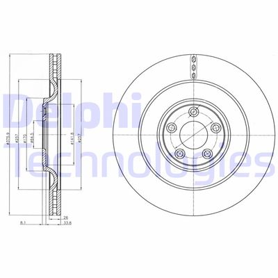 BG9103 DELPHI Тормозной диск