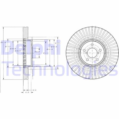 BG9105 DELPHI Тормозной диск