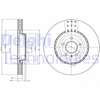 BG9110C DELPHI Тормозной диск