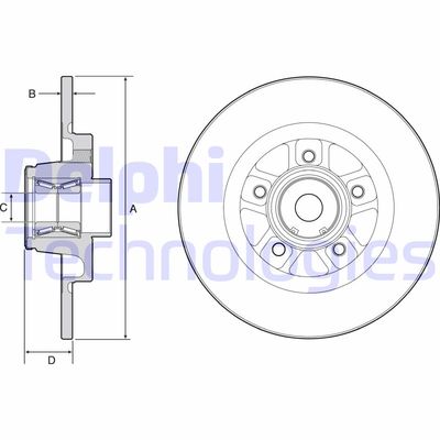 BG9113RS DELPHI Тормозной диск