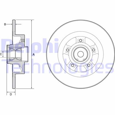 BG9115RS DELPHI Тормозной диск