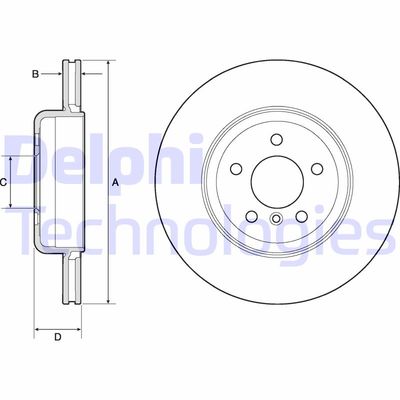 BG9130C DELPHI Тормозной диск