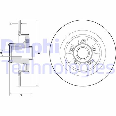 BG9133RS DELPHI Тормозной диск