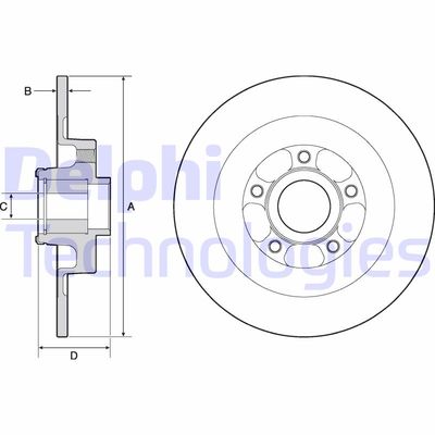 BG9138RSC DELPHI Тормозной диск