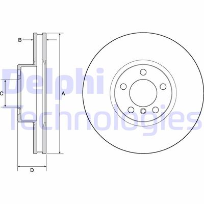 BG9141C DELPHI Тормозной диск