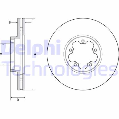 BG9142C DELPHI Тормозной диск