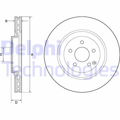 BG9144C DELPHI Тормозной диск