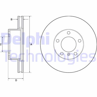 BG9145C DELPHI Тормозной диск