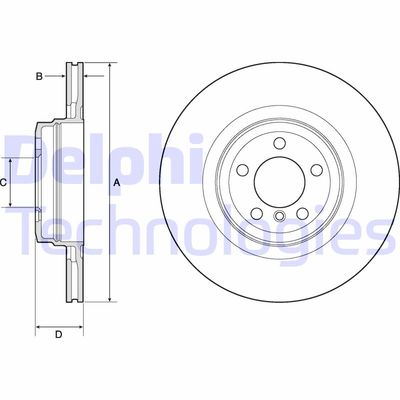 BG9147C DELPHI Тормозной диск