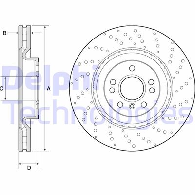 BG9149C DELPHI Тормозной диск