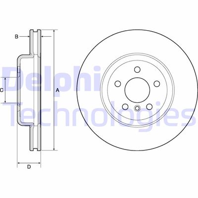 BG9154C DELPHI Тормозной диск