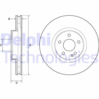 BG9174C DELPHI Тормозной диск