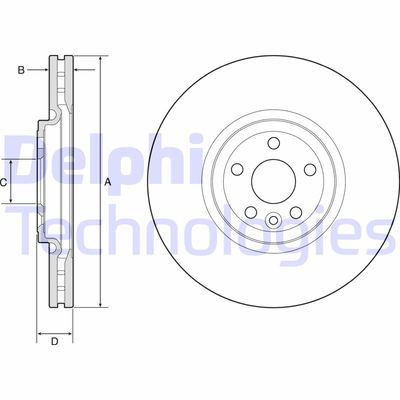 BG9178C DELPHI Тормозной диск