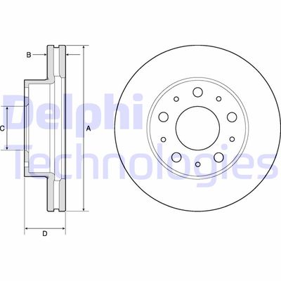 BG9180C DELPHI Тормозной диск