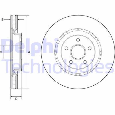 BG9213C DELPHI Тормозной диск