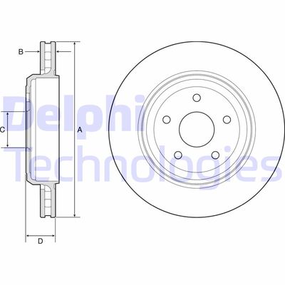 BG9214C DELPHI Тормозной диск