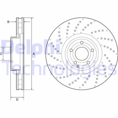 BG9215C DELPHI Тормозной диск