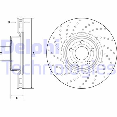 BG9216C DELPHI Тормозной диск