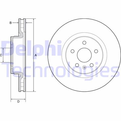 BG9220C DELPHI Тормозной диск