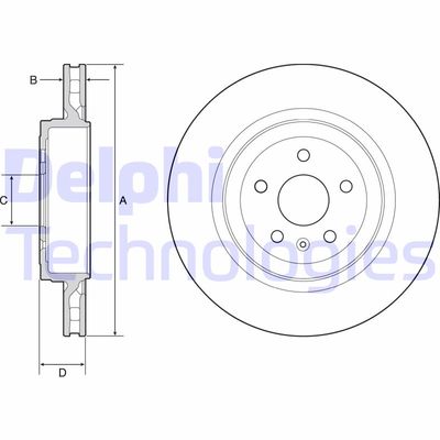 BG9221C DELPHI Тормозной диск