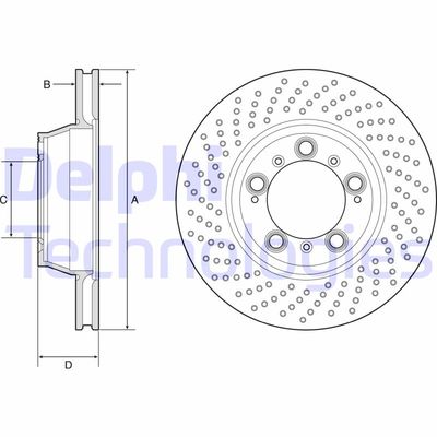 BG9225C DELPHI Тормозной диск